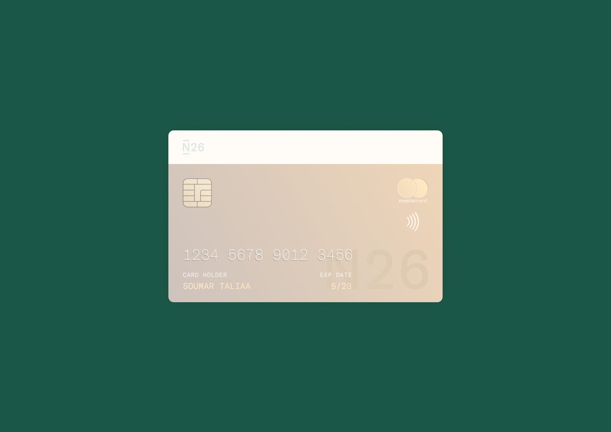 N26 credit card gold