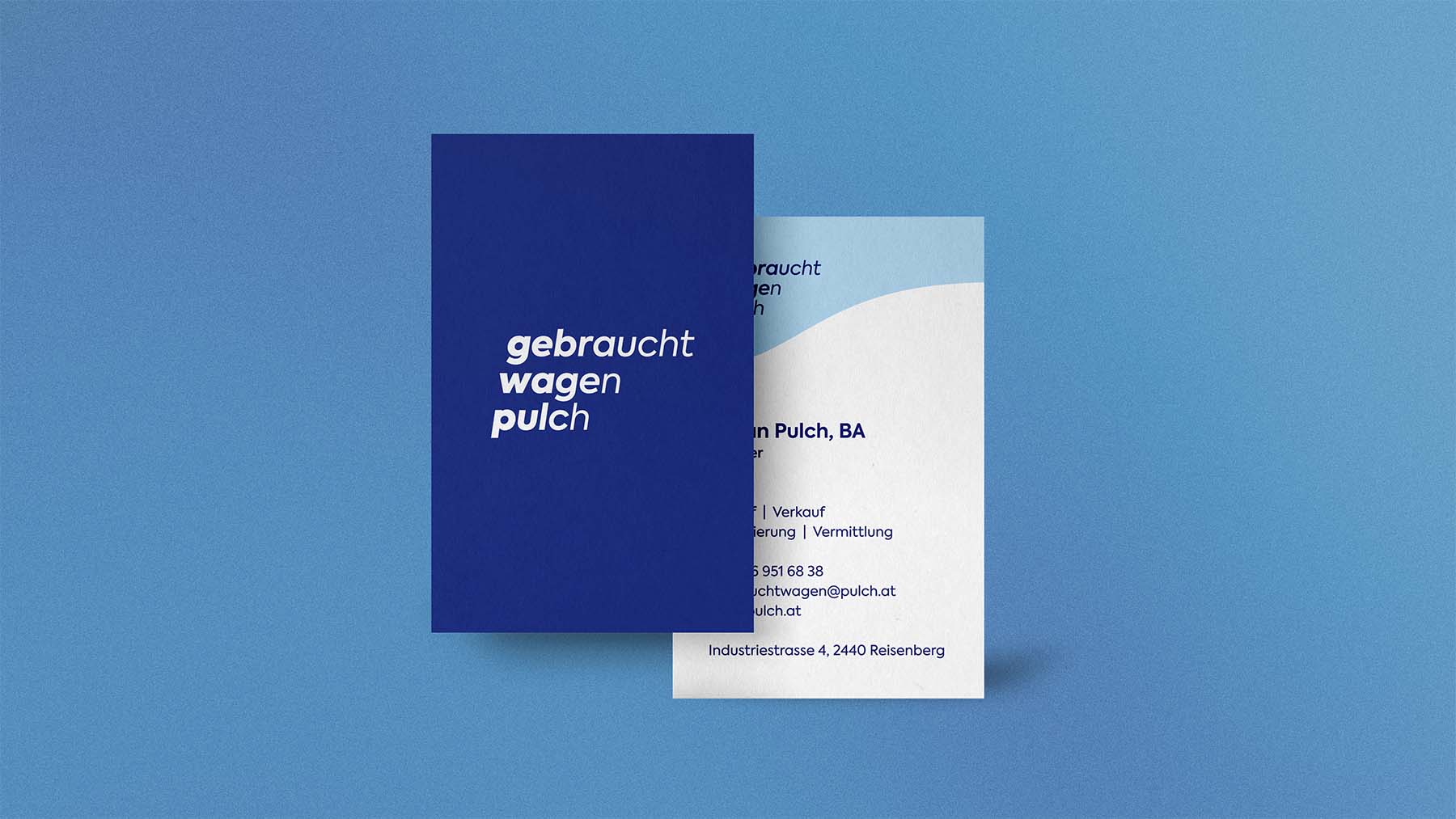 Back and frontside of a businesscard