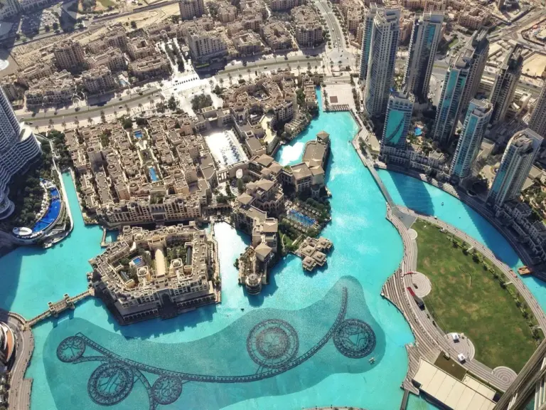 View from the top of Burj Khalifa