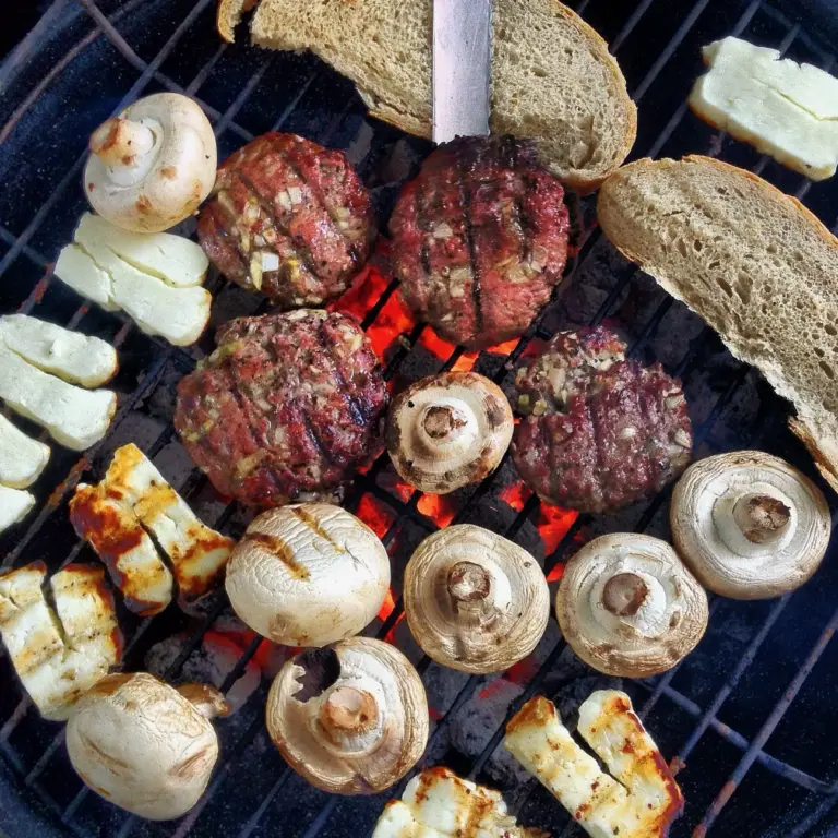 Food on a grill