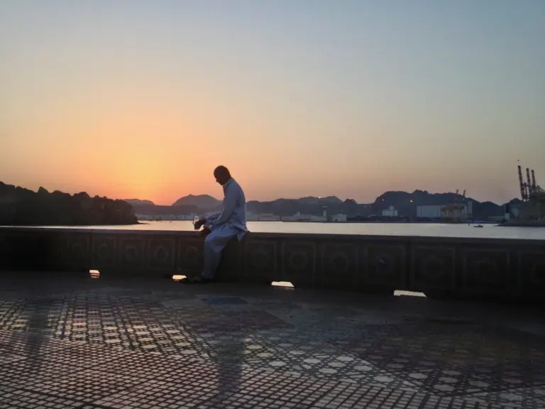Sunset in Muscat, Oman.