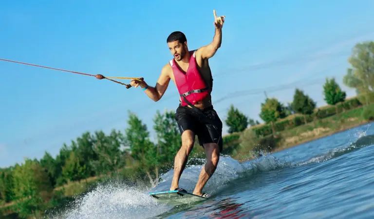 Wakeboarding in Hungary.