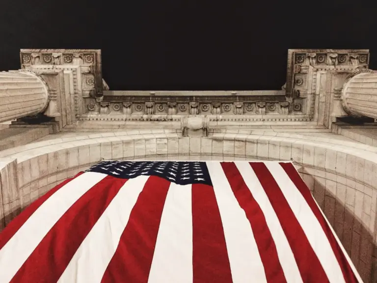 USA flag in Washington DC.